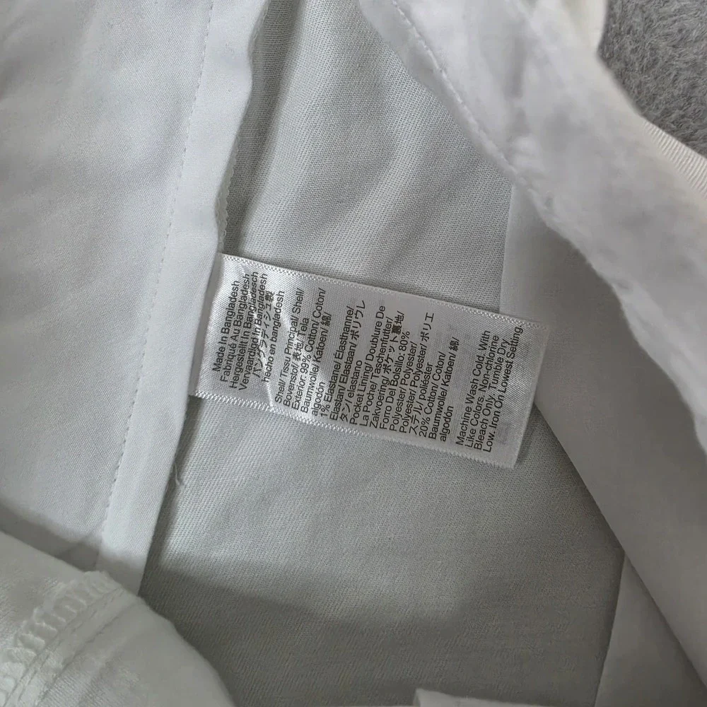 J. Crew 7 Inch Inseam Chino Shorts Men's Size 34 White Classic Fit NWT  $70